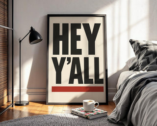 Southern Saying Wall Art - Bold Typography Poster - Funny Country Print - Western Home Decor - Southern Phrase Art - Free Shipping - Just Great Posters