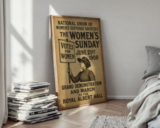 Votes for Women Poster | Vintage Feminist Protest Art from 1908 Suffrage March | Historical Women’s Rights Print | Free Shipping Included - Just Great Posters
