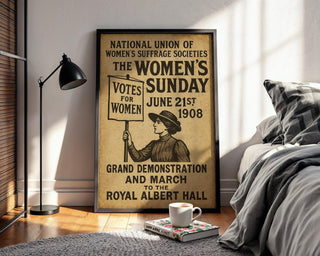 Votes for Women Poster | Vintage Feminist Protest Art from 1908 Suffrage March | Historical Women’s Rights Print | Free Shipping Included - Just Great Posters