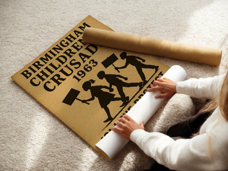 Children’s Crusade 1963 Poster | Vintage Civil Rights Youth Protest Art | Birmingham March Wall Print | Free Shipping Always Included - Just Great Posters