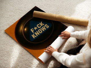 Fck Knows Magic 8 Ball Poster | Funny Modern Wall Art for Office, Dorm or Decision - Makers | Bold Adult Humor Print | Free Shipping - Just Great Posters