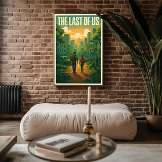 The Last of Us Poster | Retro - Inspired Video Game Wall Art Print | Post - Apocalyptic Fan Decor for Gamers & Collectors | Free Shipping - Just Great Posters