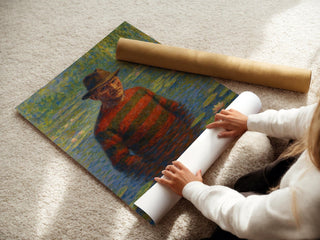 Freddy Monet Poster – Funny Horror Art Mashup, Impressionist Water Lilies Parody Print for Halloween, Goth or Cult Film Decor - Just Great Posters