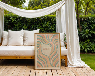 relax. – Calming Pastel Flow Print - Just Great Posters