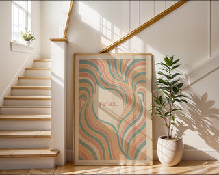 relax. – Calming Pastel Flow Print - Just Great Posters