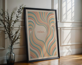 relax. – Calming Pastel Flow Print - Just Great Posters