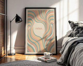 relax. – Calming Pastel Flow Print - Just Great Posters
