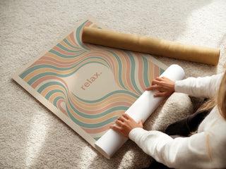relax. – Calming Pastel Flow Print - Just Great Posters