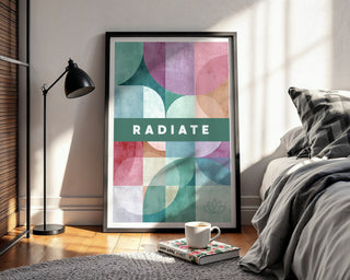 Radiate – Soft Power Abstract Print - Just Great Posters