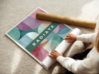 Radiate – Soft Power Abstract Print - Just Great Posters