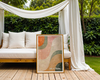 let it flow. – Gentle Motion Art Print - Just Great Posters