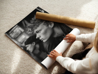 1980s London Punk Black‑and‑White Portrait - Just Great Posters