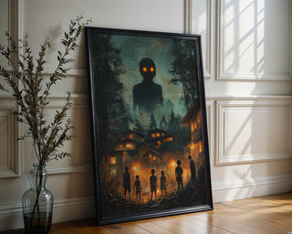 Glowing Eyes Forest Horror Poster - Just Great Posters