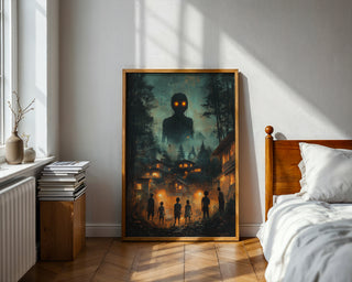 Glowing Eyes Forest Horror Poster - Just Great Posters
