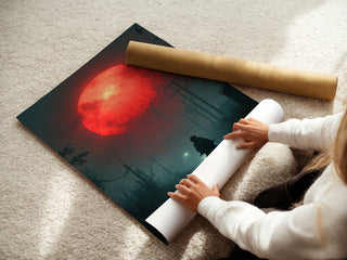 Red Sun Sci - Fi Dystopian Poster - Just Great Posters