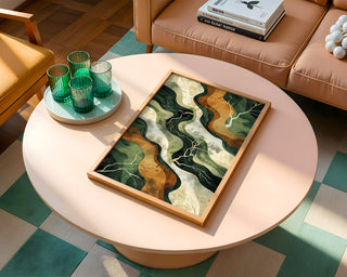 “Root & River” Organic Abstract Print - Just Great Posters