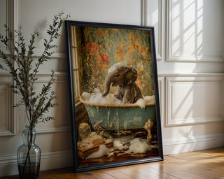 Baby Elephant Bathroom Art Print - Just Great Posters