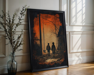 Haunting Kids Swing Poster – Moody Art - Just Great Posters