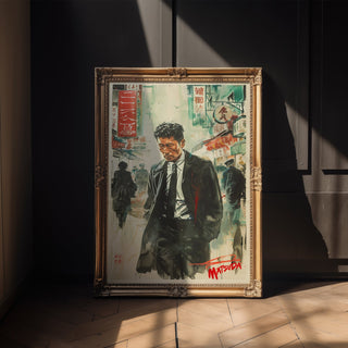 Tokyo Noir Poster – Retro Japanese Crime Film Art Print - Just Great Posters