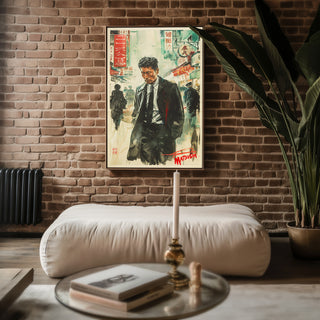 Tokyo Noir Poster – Retro Japanese Crime Film Art Print - Just Great Posters