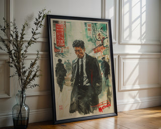 Tokyo Noir Poster – Retro Japanese Crime Film Art Print - Just Great Posters