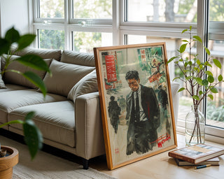 Tokyo Noir Poster – Retro Japanese Crime Film Art Print - Just Great Posters