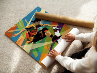 Vibrant Pop‑Art Skateboard Poster - Just Great Posters