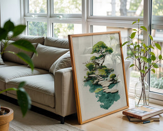 Watercolor Garden Gate with Stepping Stones - Just Great Posters