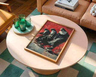 Skateboarding Nuns Poster – Rebellious Religious Art with Street Style Twist - Just Great Posters