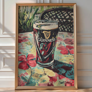 Pint of Guinness – Painterly Pub Still Life - Just Great Posters