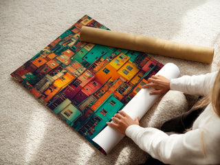 Favela Color Stack – Urban Brazil Wall Art Print - Just Great Posters