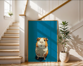 Pop‑Art Guinea Pig – Comic Style Animal Wall Print - Just Great Posters