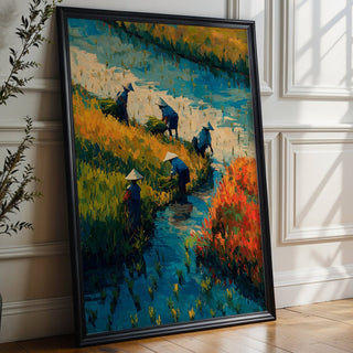Rice Field Harvest Print - Just Great Posters
