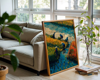 Rice Field Harvest Print - Just Great Posters