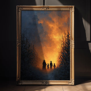 Witches at Sunset Fantasy Poster - Just Great Posters