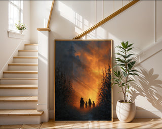 Witches at Sunset Fantasy Poster - Just Great Posters