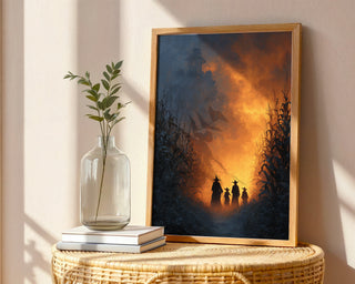Witches at Sunset Fantasy Poster - Just Great Posters