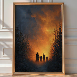Witches at Sunset Fantasy Poster - Just Great Posters