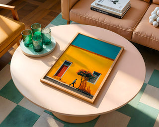 Colorful Street Wall Art – Bold Mexico - Inspired Architecture Poster Print - Just Great Posters