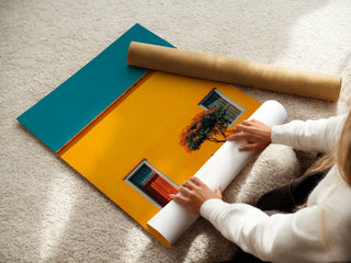 Sun Wall Walk – Minimalist Latin Street Art Print - Just Great Posters