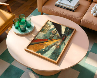 Urban Subway Station Art Print – Moody City Platform Print - Just Great Posters