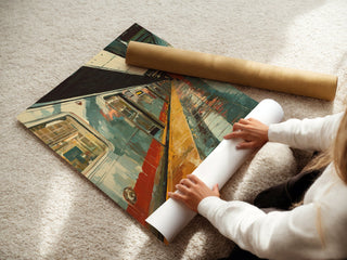 Urban Subway Station Art Print – Moody City Platform Print - Just Great Posters