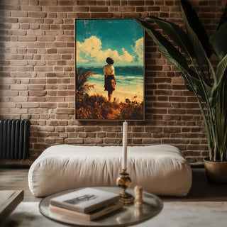 Saltwind Reverie – Dreamy Coastal Painting Print - Just Great Posters