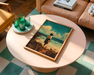 Saltwind Reverie – Dreamy Coastal Painting Print - Just Great Posters