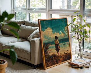 Saltwind Reverie – Dreamy Coastal Painting Print - Just Great Posters