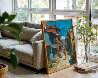 Nepalese Street Explorer Anime‑Style Poster - Just Great Posters