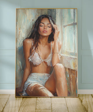 Sun - Dazed – Sensual Female Portrait in Light and Shadow - Just Great Posters