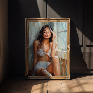 Sun - Dazed – Sensual Female Portrait in Light and Shadow - Just Great Posters