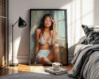 Sun - Dazed – Sensual Female Portrait in Light and Shadow - Just Great Posters