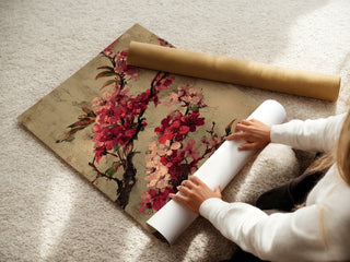 Cherry Blossom Wall Art – Vintage Japanese Floral Print - Just Great Posters